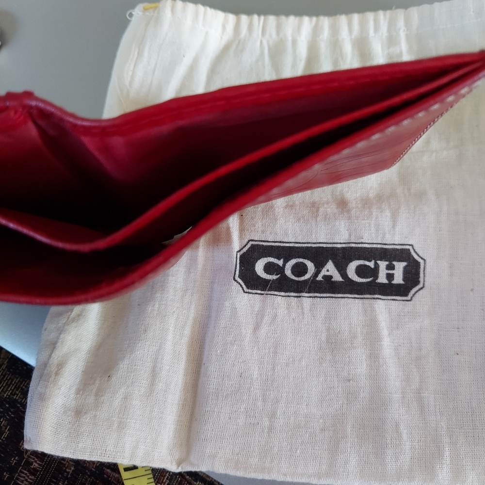 Coach Embossed Leather Wallet - Picture 7 of 10